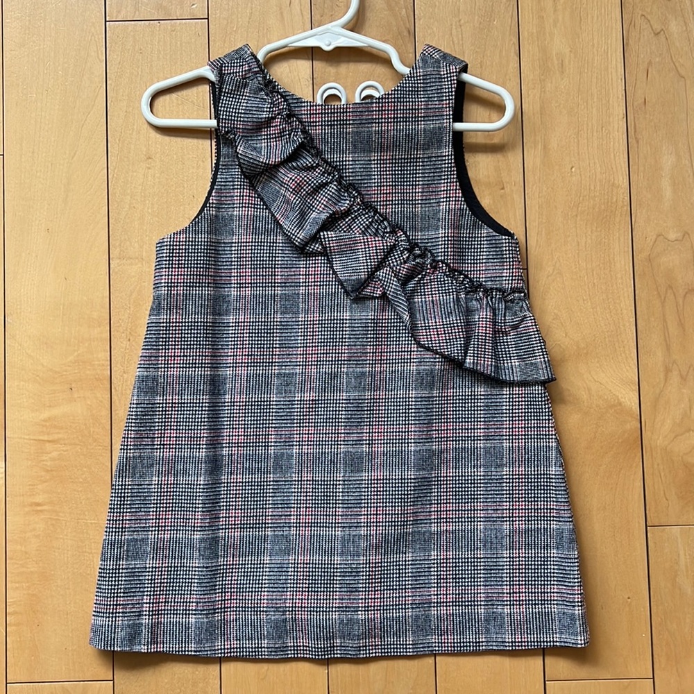 Zara girls dress checkered size 3T